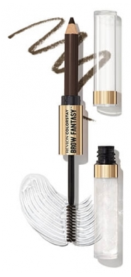 Revlon Maquillage Colorstay Brow Fantasy Matita e Gel N°104 Marrone Scuro Revlon