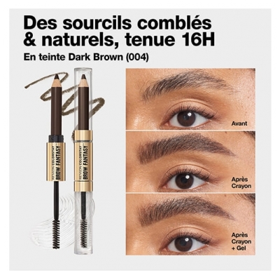 Revlon Maquillage Crayon & Gel Sourcils Colorstay Brow Fantasy N°104 Dark Brown Revlon