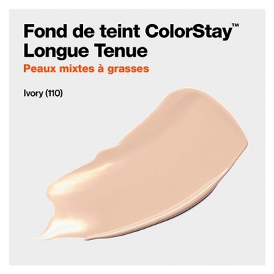 Revlon Maquillage Fond de Teint Colorstay Peaux Mixtes à Grasses N°110 Ivory Revlon