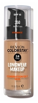 Revlon Grima Fonds Tonis Colorstay Vidus Un Oglaus Tipam Nro. 350 Rich Tan Revlon