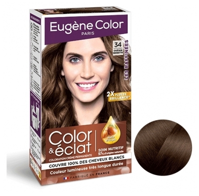 Color & Eclat - Les Raffinées Kit Coloration Color & Eclat 34 Châtain Noisette Les Raffinées Eugène Color