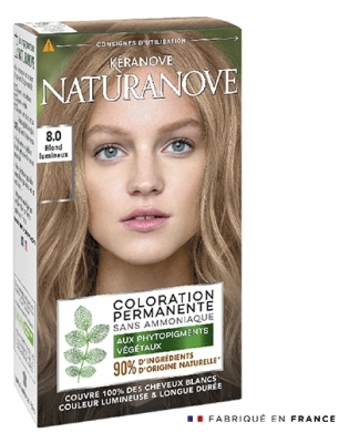Kéranove Naturanove Coloration sans ammoniaque 8.0 Blond Lumineux