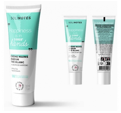 Solinotes Crème Mains Ressourçante Thé Blanc Solinotes 30ml
