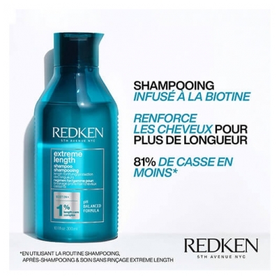 Redken Shampooing Fortifiant Longueurs Extreme Length