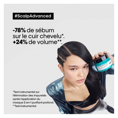 Scalp Advanced L'Oréal Argile Shampooing-masque 2-en-1 Purifiant Profond Scalp Advanced L'Oréal Pro
