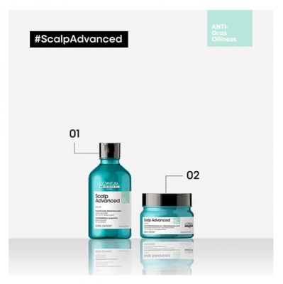 Scalp Advanced L'Oréal Argile Shampooing-masque 2-en-1 Purifiant Profond Scalp Advanced L'Oréal Pro