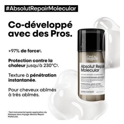 Absolut Repair Molecular L'Oréal Masque Sans Rinçage Absolut Repair Molecular L'Oréal Pro