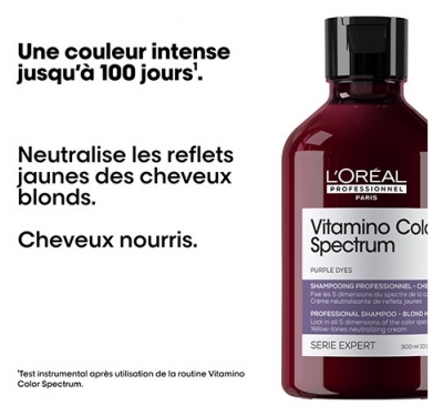 Vitamino Color Spectrum L'Oréal Shampooing Neutralisant Violet Vitamino Color Spectrum L'Oréal Pro 300ml