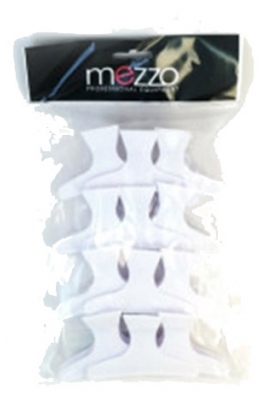 Mezzo krokodilleklemmer stor model hvid