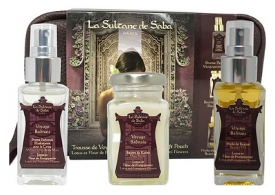La Sultane de Saba Coffret Trousse Corps Lotus & Fleur de Frangipanier