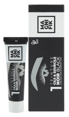 Kit Vopsea Gene pentru Gene și Sprâncene Negru 1 Magnifik