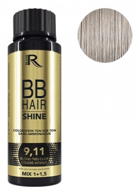 Generik Coloración Tonalidad 9.11 Rubio Muy Claro Cenizo Intenso BBHair Shine Generik