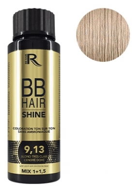 Generik Ton-in-Ton-Haarfarbe 9,13 Sehr Helles Blond Goldenes Aschgrau BBHair Shine