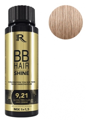 Generik Ton na Ton Barva 9,21 Zelo Svetla Irisasta Pepelnata Blond BBHair Shine Generik