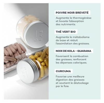 D-Lab Nutricosmetics Compléments Alimentaires Programme Brûle-Graisses D-Lab Nutricosmetics 1 mois