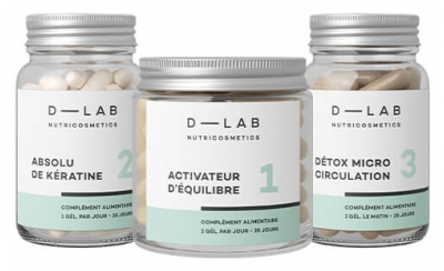 D-Lab Nutricosmetics Compléments Alimentaires Programme Masse Capillaire D-Lab Nutricosmetics 1 mois