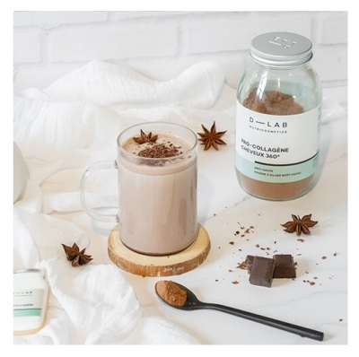 D-Lab Nutricosmetics Poudre Pro-Collagène Cheveux Cacao D-Lab 1 mois
