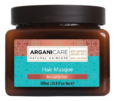 Arganicare Maschera Nutriente Riparatrice per Capelli Ricci All'Argan