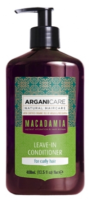 Arganicare Crema Idratante per Capelli Ricci Alla Macadamia
