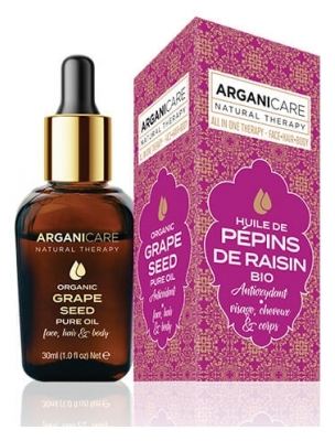 Arganicare Huile de Pépins de Raisin BIO 3-en-1