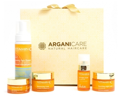 Arganicare Darilni Set za Nego Obraza z Vitaminom C