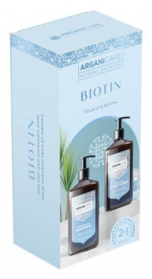 Arganicare Coffret Duo Fortifiant & Réparateur Biotine
