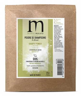 Pó de Shampoo Cabelo Oleoso Mulato Patrice Mulato
