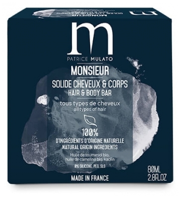 Patrice Mulato Kiinteä Shampoo 2 in 1 Monsieur Mulato