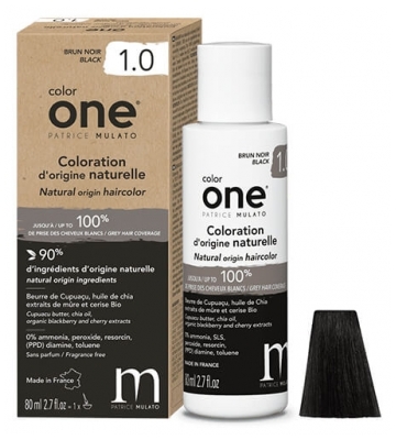 Patrice Mulato Tinte Cabello Natural 1.0 Negro Castaño Color Uno Mulato