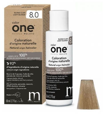 Patrice Mulato Coloração Natural 8.0 Loiro Claro Color One Mulato