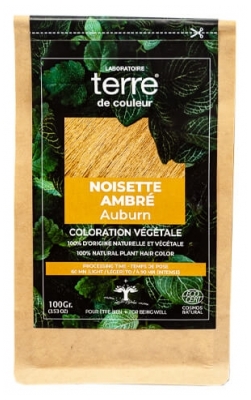 Coloração Vegetal Terra de Cor Avelã Âmbar