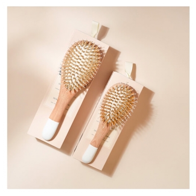 Bachca Brosse en Bois Sanglier Nylon Grand Modèle