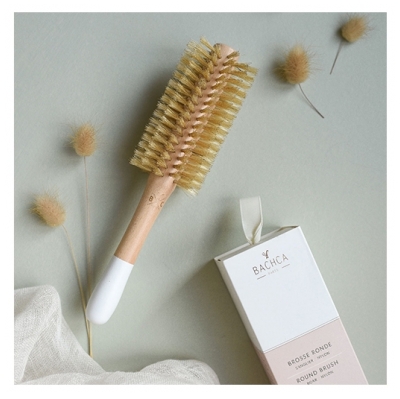 Bachca Brosse Ronde en Bois Sanglier