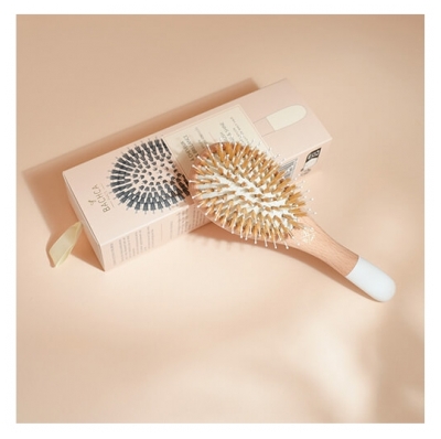 Bachca Brosse en Bois Sanglier Nylon Petit Modèle