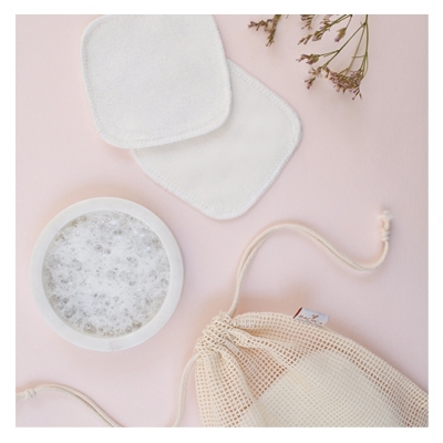 Bachca 7 Carrés Démaquillants Réutilisables