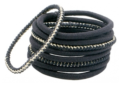 Bachca Elastiques Epais Noir et Lurex Bachca x9