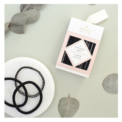 Bachca Elastiques Epais Noir et Lurex Bachca x9