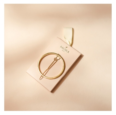 Bachca Barrette Métal Ronde