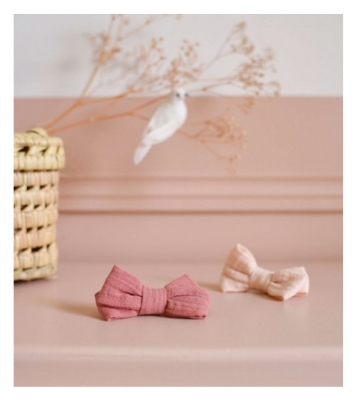 Bachca Lot 2 Elastiques Noeud Gaze de Coton