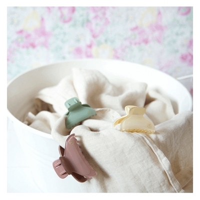 Bachca Pince Croco Opaline Ivoire Petit Modèle