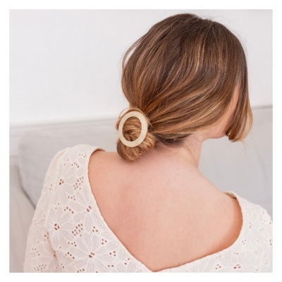 Bachca Barrette Ronde Ivoire