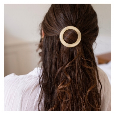 Bachca Barrette Ronde Ivoire