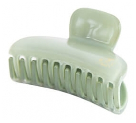 Grampo Croco Opalina Verde Água Pequeno Modelo