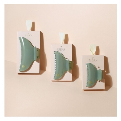 Bachca Pince Croco Opaline Vert d'Eau Grand Modèle