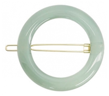 Bachca Barrette Ronde Vert d'Eau