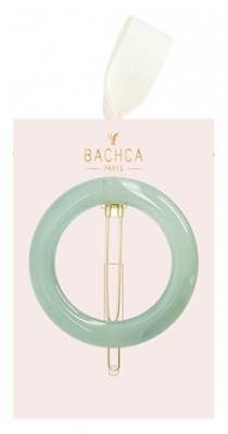 Barrette Redonda Verde Água Bachca