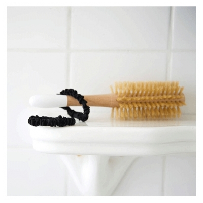 Bachca Lot Chouchou Soie Noir