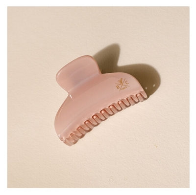 Bachca Pince Croco Opaline Rose Dragée Petit Modèle