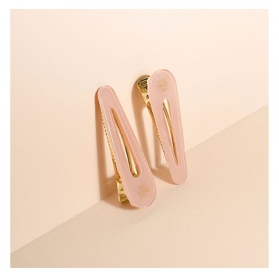 Bachca Barrettes Rose Dragée x2