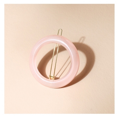 Bachca Barrette Ronde Rose Dragée